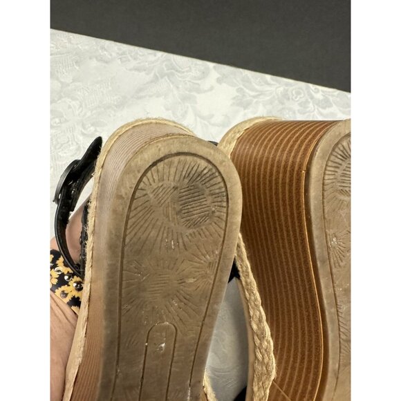 Frye And Co. Livia Size‎ 9.5M Black Strappy Wedge Sandal - Picture 6 of 12